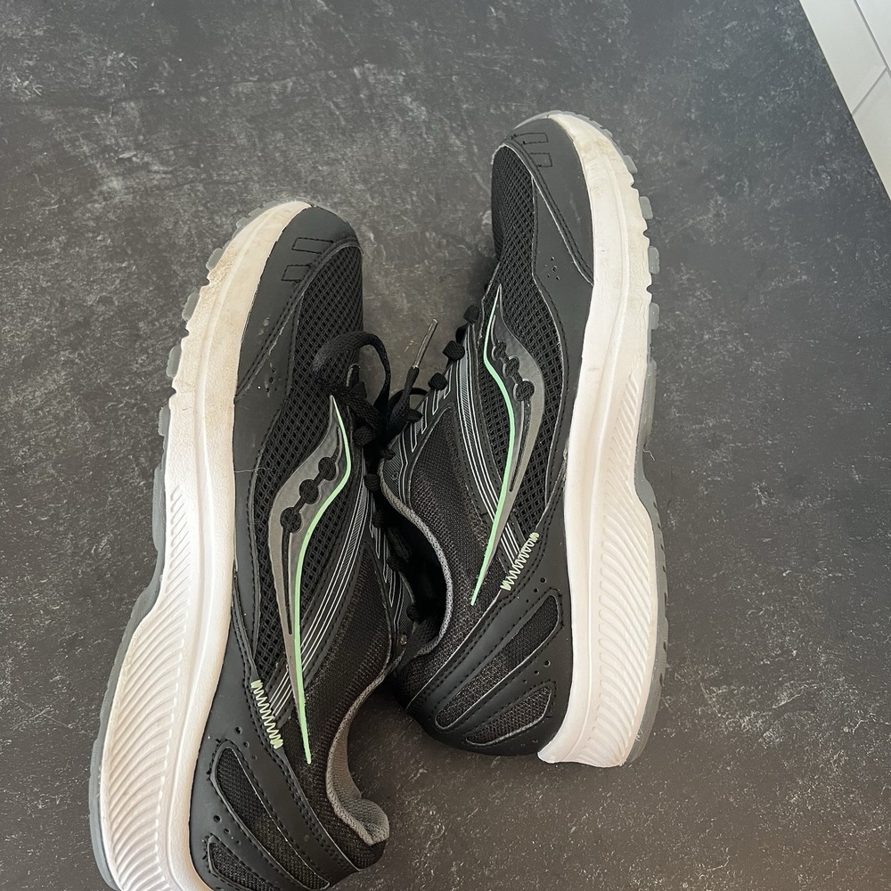 Saucony Cohesion 15 Womens 9 WIDE Black Sneakers Shoes Gym Running Walking - EUC - Picture 4 of 13